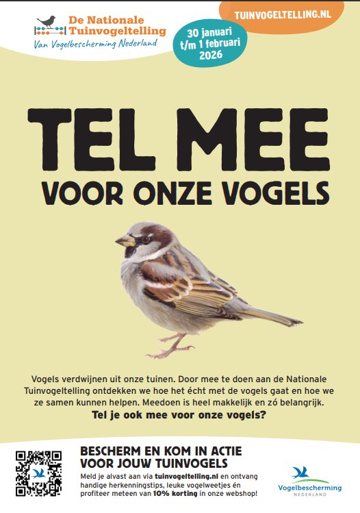 Tuinvogeltelling poster deel 1
